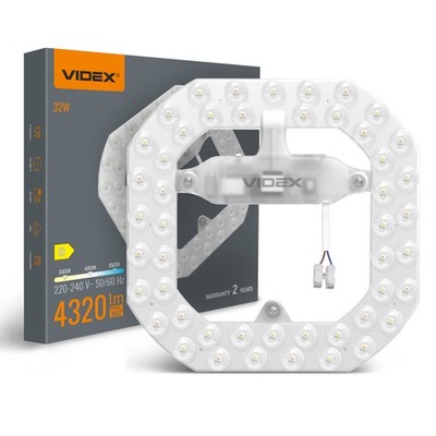 LED Modul VIDEX 32W 3CCT 3000K/4000K/6500K Umbauset Ersatzteil für Deckenleuchte