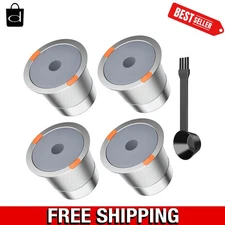 Universal Stainless Steel K Cups for All Keurig Models - 4 Pack Eco Solution