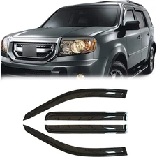 For Honda Pilot 2009-2015 Side Window Vent Sun Visor Rain Guards-Deflectors 4pcs