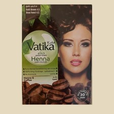 Vatika Henna Hair Colour Henna  Coffee 6x10g Sachet dark brown