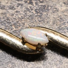 14k Gold Filled Pendant And Necklace Natral Fire Opal