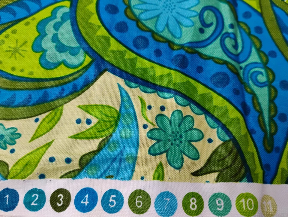 Flourish By Valori Wells For Free Spirit acolchoado remanescente de algodão 44 x 36 pol - Imagem 4 de 4