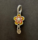 Brighton Enamel Flower Petal Daisy Garden Silver Pendant Charm with Ladybug — photo 2