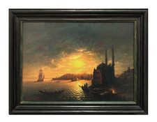 ÖL AUF LEINWAND Ivan Konstantinovich Ajvazovskij - Gemälde Konstantinopel 78x98