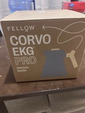 Fellow Corvo EKG Pro Electric Water Tea Kettle, Hazy Blue with Maple Wood Handle