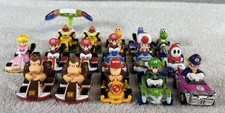 Mattel Nintendo Super Mario Kart Hot Wheels Car Lot of 16 Vehicles Yoshi Bowser