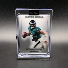 Wild Card Matte Metal Jalen Hurts Football Card 2026 Serial Numbered 3/5