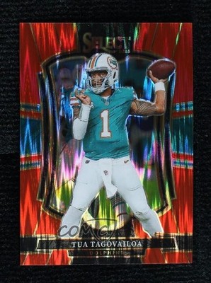 2025 Panini Select Premier Level Red Shock Prizm /249 Tua Tagovailoa #181 1mc5
