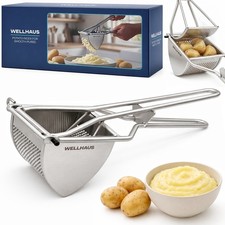NEU WELLHAUS Handkartoffelpresse aus Edelstah...