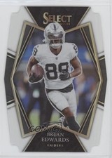 2021 Panini Select Premier Level White Prizm Die-Cut 32/99 Bryan Edwards 3t1