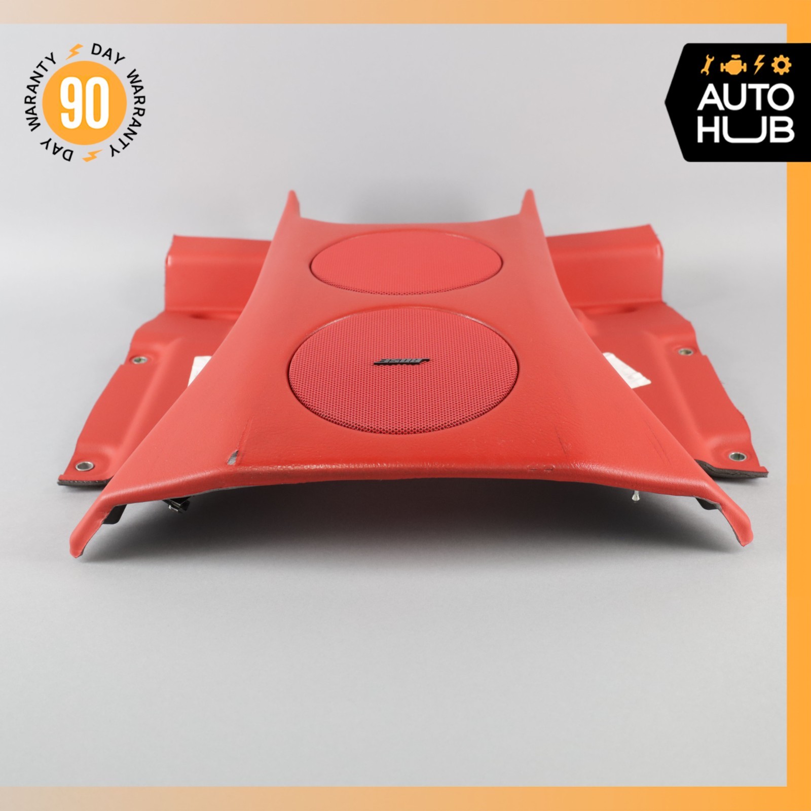 10-19 Maserati GranTurismo M145 Rear Seat Center Speaker Cover Panel Red OEM 30k