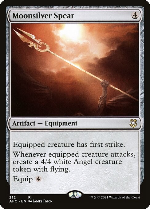 MTG Moonsilver Spear [AFC] #212 en