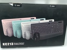 Trueque KC213 Black Wireless Keyboard  Mouse Combo