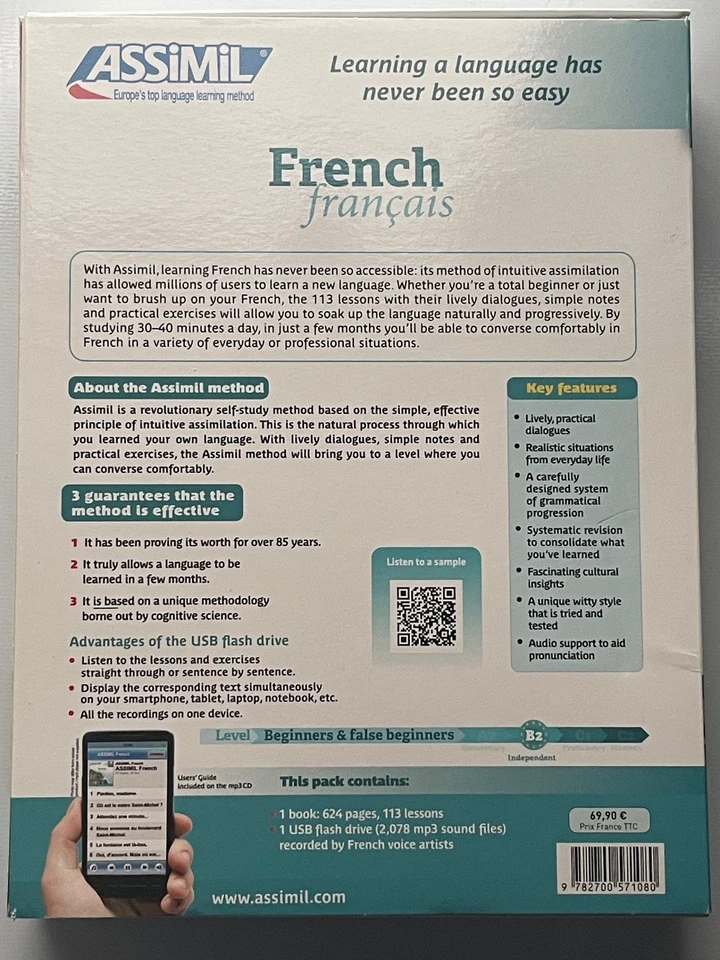 Assimil French with Ease USB Pack: 1 book + USB Flash Drive - Image 4 of 4