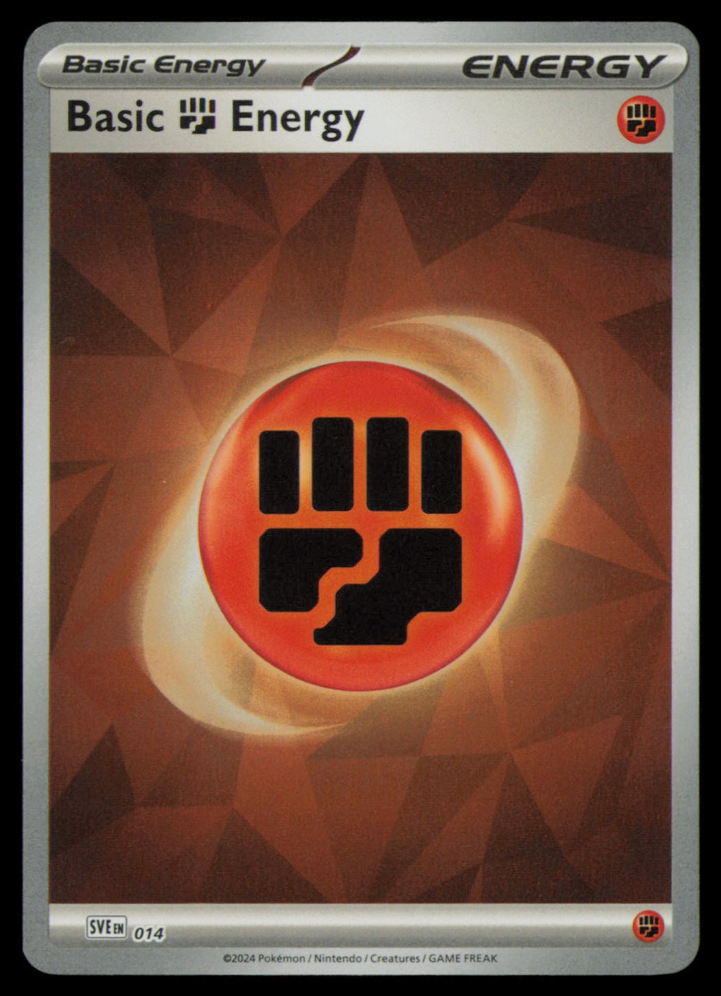 Basic Fighting Energy 014 Scarlet & Violet Energies Pokemon Holo Near Mint