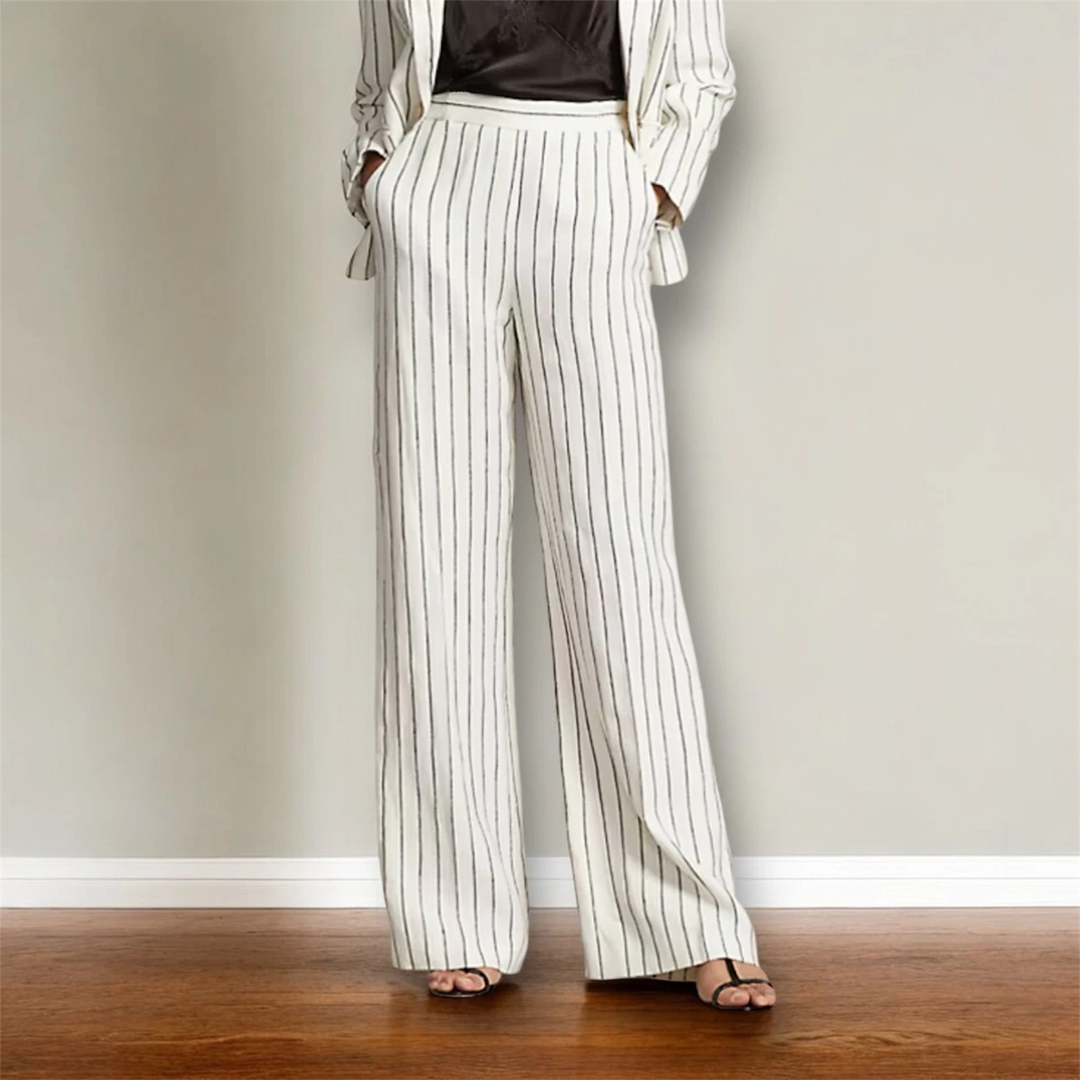 (取寄) ローレン ラルフローレン レディース クリンクル パンツ LAUREN Ralph Lauren women LAUREN Ralph Lauren Crinkle Pants White Lauren Ralph Lauren White Linen Pants for Women for sale | eBay