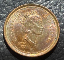 🇨🇦1952-2002-P QUEEN ELIZABETH II GLD JUBILEE PENNY TONNED SO REAL NECKLACE 🧲
