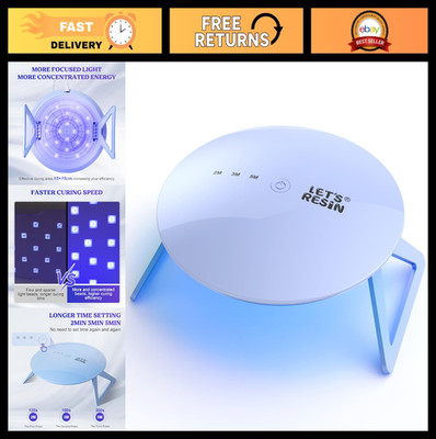 Portable UV Lamp for Resin Molds - Adjustable Timer, Larger Coverage, Foldable L