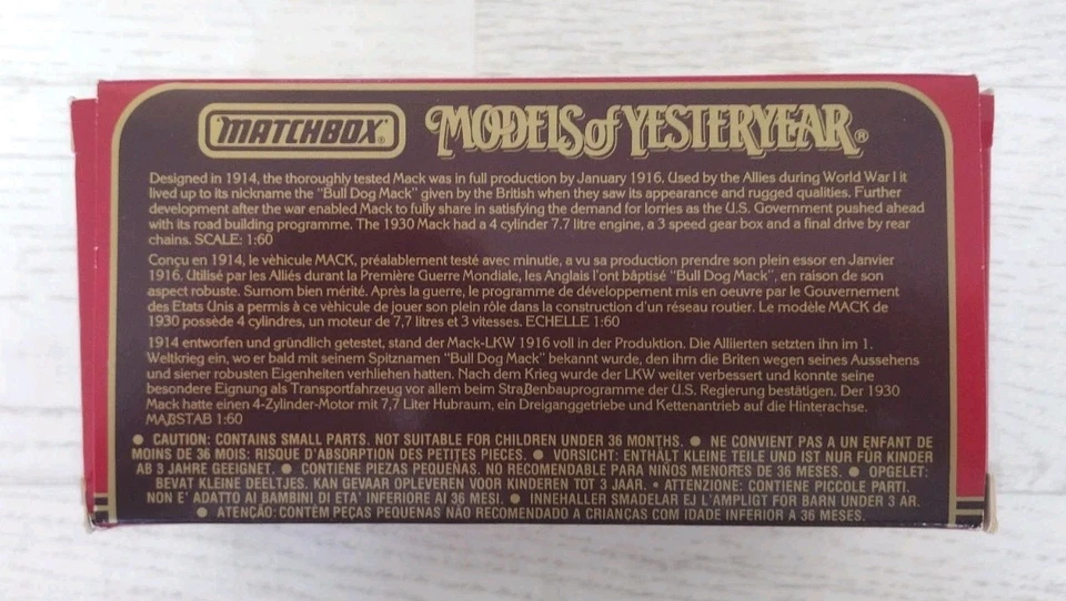 Matchbox Models Of Yesteryear Y23-B 1930 Mack AC - Image 4 of 4