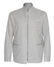 NWT MARCO PESCAROLO "JET" JACKET stretch cashmere grey luxury Italy 50 M