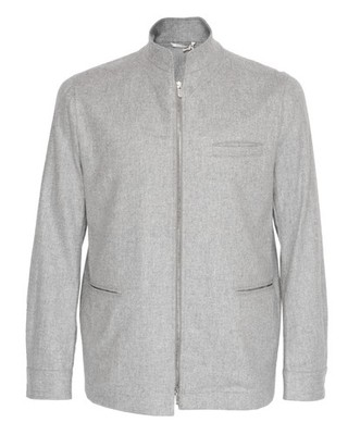 NWT MARCO PESCAROLO ''JET'' JACKET stretch cashmere grey luxury Italy 50 M