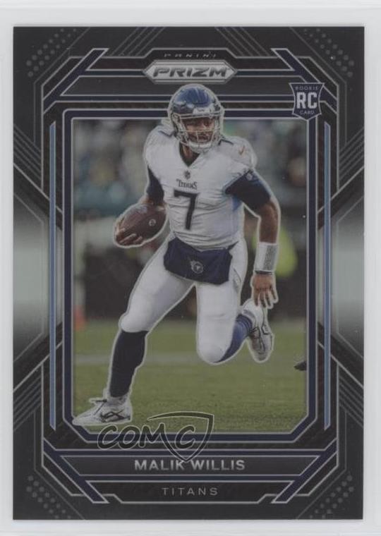2022 Panini Chronicles Prizm Black Silver Malik Willis #PB-7 Rookie RC 19b1