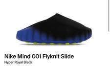 Nike Mind 001 Flyknit Slide Hyper Royal Black...