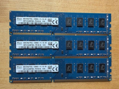 SK Hynix 8GB 2Rx8 PC3L-12800U-11-13-B1 HMT41GU6BFR8A-PB Desktop Memory RAM