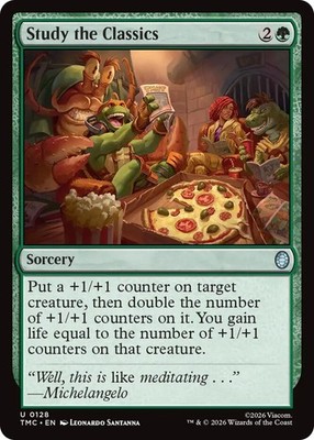 Study the Classics Light Play, English Magic the Gathering MTG Commander Teenage