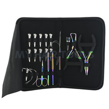 Micro Beads Hair Extension Tools Kit Remover Crimping Pliers, Loop Tools Set