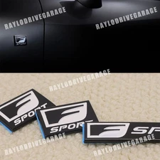 Black White F-sport Fender Emblem For IS-F GS-F RC-F IS Accessories Trunk Badges