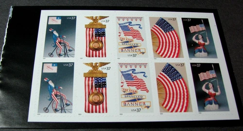 US Stamp Pane  Scott# 3776-3780 Old Glory 2003 MNH  H370