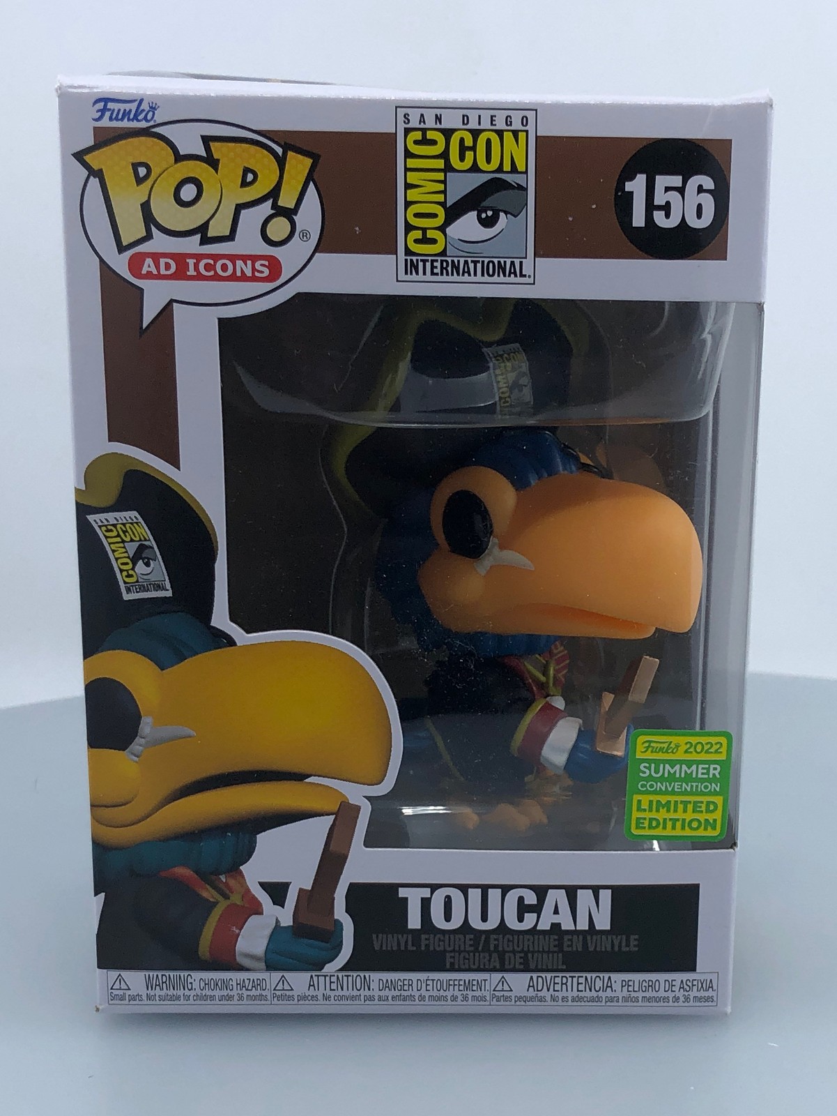 Funko Pop! Ad Icons Sdcc Toucan Shared Convention #156 Funko Exclusive Damaged