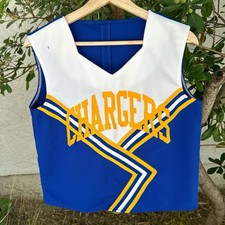 Vintage 90s San Diego Chargers Cheer Uniform Top 42 18.5x20.5