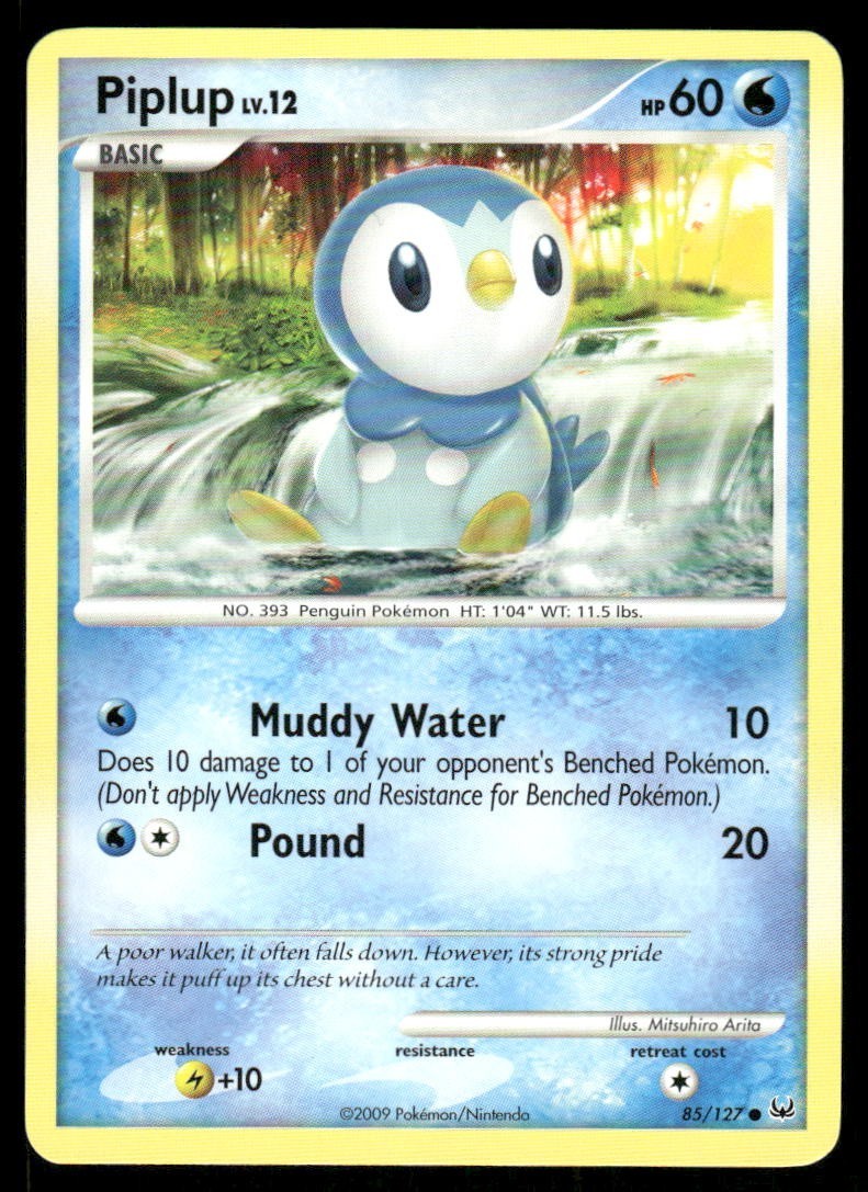 Pokemon Tcg Piplup #85 Pokemon Platinum LP