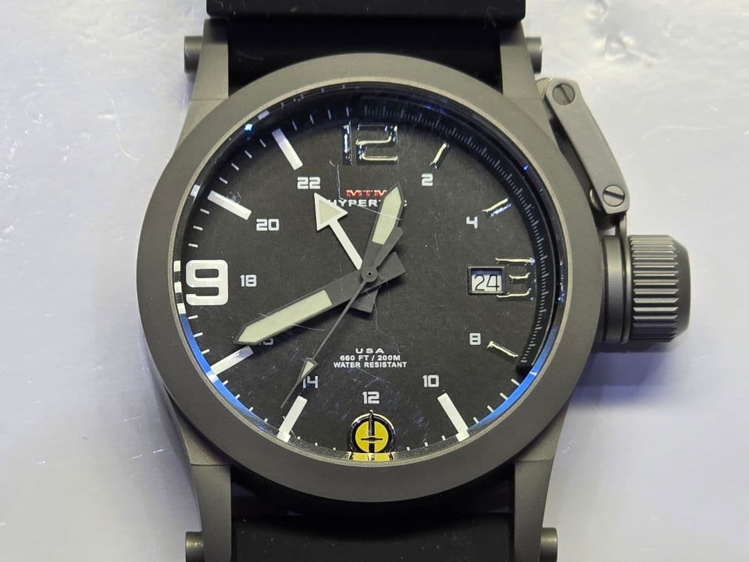 MTM Special Ops Hypertec Black Quartz Wristwatch … - image 1