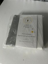 Burt's Bees Baby 2-Pk Organic Cotton Jersey Fitted Crib Sheets Heather Gray NEW