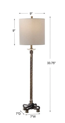 Parnell - 1 Light Industrial Buffet Lamp Lamps Uttermost 29690-1 - Picture 8 of 12