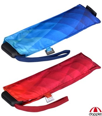 Doppler Regenschirm Damen Mini Taschenschirm klein flach Carbonsteel Fusion