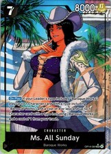 Ms All Sunday Super Rare Alternate Art OP14-084 One Piece