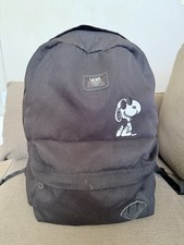 Zaino borsa Vans x Peanuts Snoopy/Woodstock raro tela nera