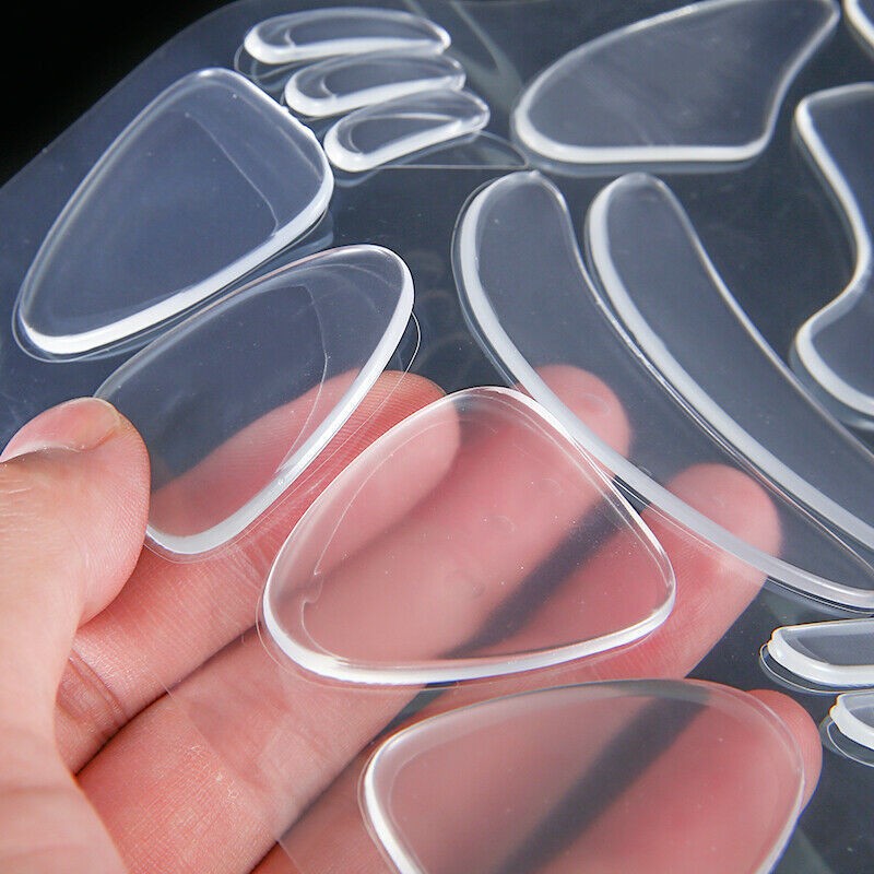 16Pack Soft Anti Wrinkle Silicone Sticker Face Forehead Neck Eye Pad Patches