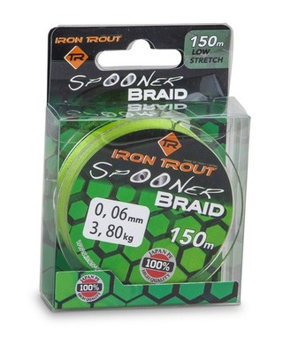 IRON TROUT Spooner Braid Green 150m 0,04mm/0,05mm oder 0,06mm