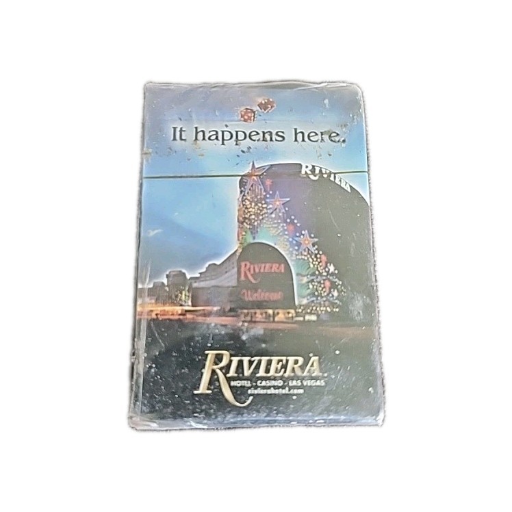 Vintage Original RIVIERA HOTEL & CASINO Playing Cards 3.5X2.5" New Closed Casino