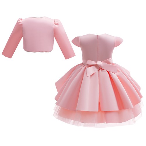 Kids Girls Christmas Party Tutu Dress Flower Sequins Ball Gown Brithday Evening - Picture 10 of 14