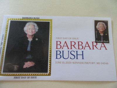 First Lady Barbara Bush 2025 Forever Fdc Sc#6029 [DCP COLOR CANCEL] Colorano