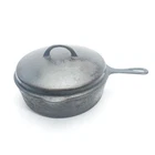 BSR Vintage 10 1/2" Cast Iron 8 D Skillet #8 CF Chicken Fryer w/Lid