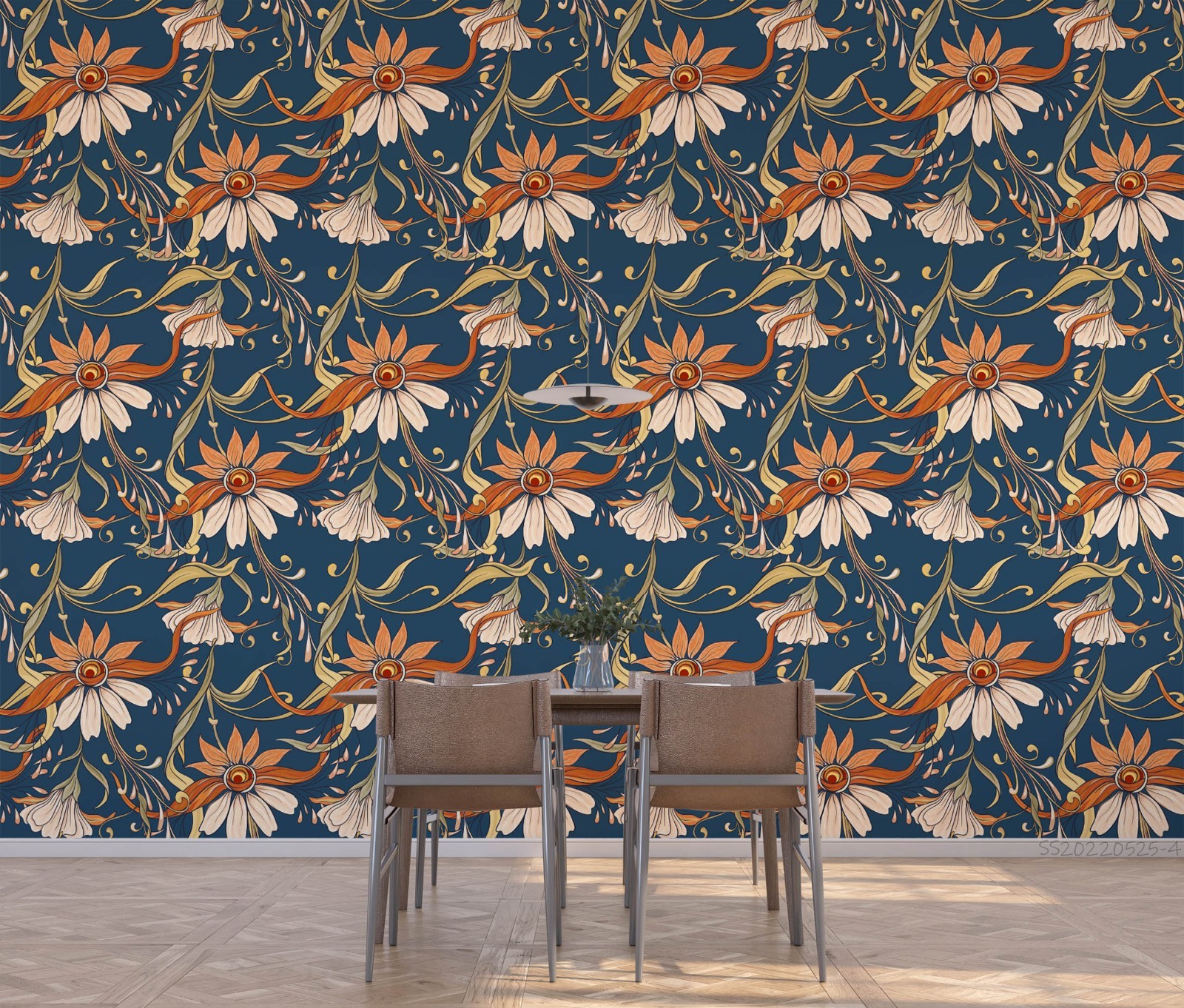 3D Flowers Flora Watercolor Pattern Wall Murals Wallpaper Murals Wall Sticker 6