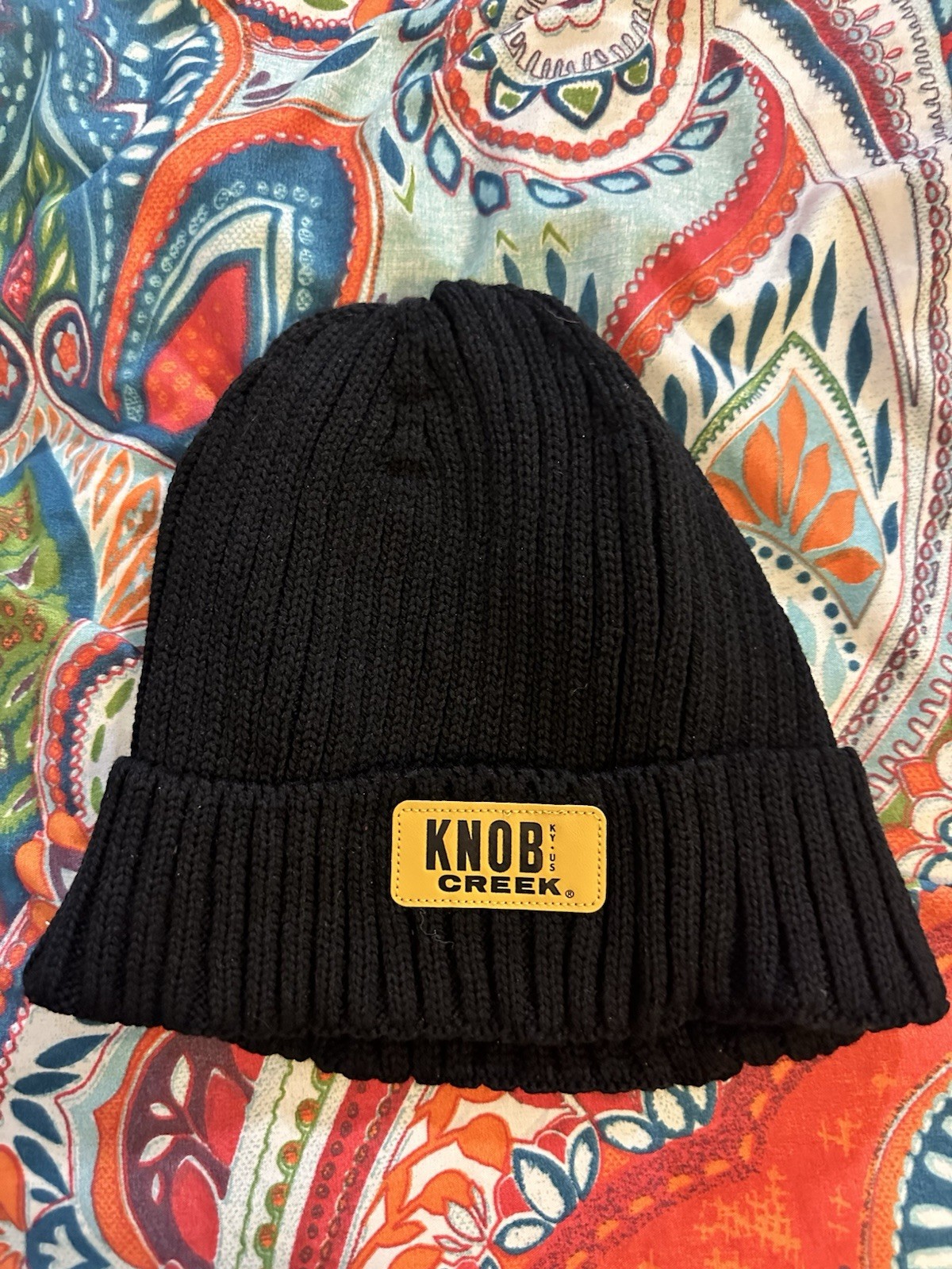 Knob Creek Bourbon Whiskey Beanie Winter Hat Black New