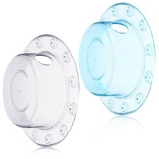 2 Pack Bath Tub Stopper, Bathtub Overflow Drain Cover, 6.1 Inch Transparent a...